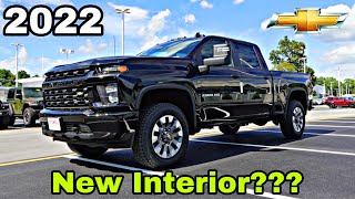 2022 Chevy Silverado 2500 HD Custom 66L Gas  Whats New For 2022 New Interior Bigger Screen [upl. by Arnoldo]