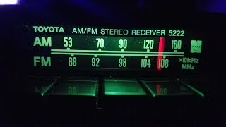 1980 Toyota AM FM Stereo Mint Model 5222 86120 8911b [upl. by Danielson]