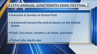 Juneteenth Ohio Festival returns to Genoa Park [upl. by Adnarahs]