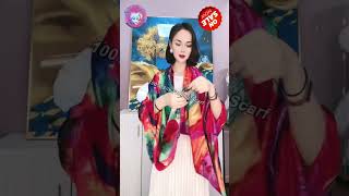 How to Tie Wear amp Style 35in x 70in 90cm x 180cm Long Silk Scarf Tips 3 Shorts [upl. by Eceirehs]