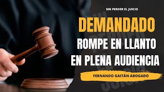 Demandado rompe en llanto en plena audiencia Juicio de pérdida de patria potestad [upl. by Glasgo]