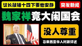 魏家祥在国会反击拉菲兹和张哲敏质疑，议长敲槌14次平息冲突 [upl. by Feilak644]