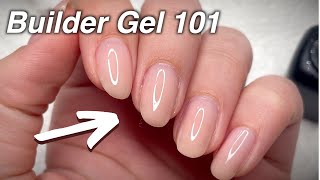 Easiest Way to Apply Builder Gel to Natural Nails [upl. by Ballou]