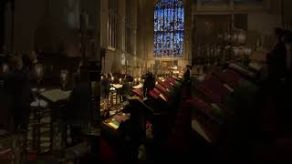 Chiswick Voices rehearsing in in Kings College Chapel [upl. by Alurd]