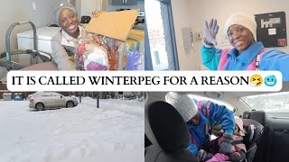 WINTER IN WINNIPEG CANADA 🇨🇦 IS NOT FOR THE WEAK  I CARGOED TRADITIONAL ATTIRES FROM NIGERIA 🇳🇬 [upl. by Mena]