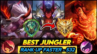 10 BEST JUNGLER HEROES SEASON 32 2024  Mobile Legends Tier List [upl. by Elleina]