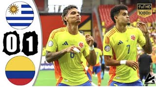 Uruguay🇺🇾 vs Colombia🇨🇴 01 Semi Final Highlights  Copa America 2024 [upl. by Anavi]