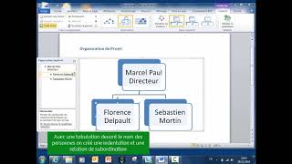 TUTO  Word  Créer simplement un organigramme [upl. by Ahslek]