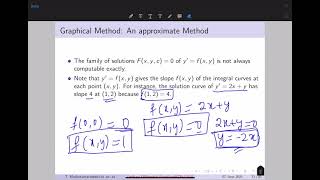 Lecture07 Method of Isoclines Oblique and Orthogonal Trajectories [upl. by Samale419]