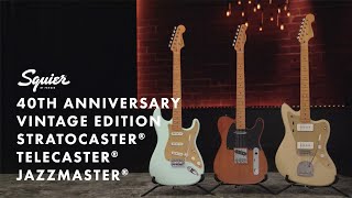 Exploring the Squier 40th Anniversary Vintage Edition Guitars  Squier by Fender  Fender [upl. by Arze103]