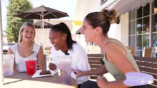 Midfielders in a car getting coffee with Kayla Fischer [upl. by Saerdna]