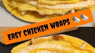 Easy chicken wrap recipes 🌯 Anol Elizabeth Varghese [upl. by Ecnarretal]