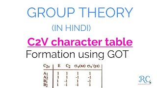 C2V Character Table Formation Using GOT [upl. by Oijile679]