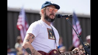 Bon Iver performs at Harris Walz Rally in Eau Claire [upl. by Laicram686]