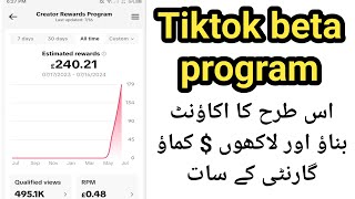 Tiktok Monetization in Pakistan 🇵🇰  How to Create USA Tiktok Account amp Earn Money [upl. by Wylde]