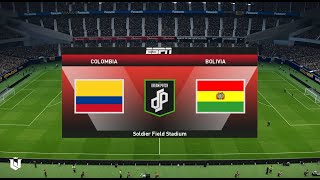 Colombia vs Bolivia  Amistoso Internacional  Gameplay Pes 2021 [upl. by Sonnnie]