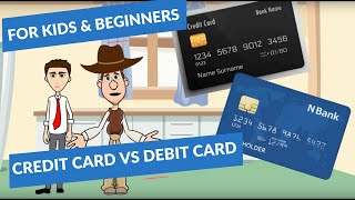 Credit Card vs Debit Card A Simple Explanation for Kids and Beginners [upl. by Atsyrk657]