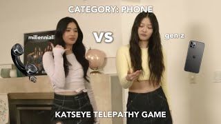 KATSEYE playing telepathy game [upl. by Nylessoj89]