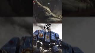 Deviljho vs dreadnought fighting edit monsterhunter warhammer [upl. by Nywnorb]