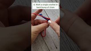 Solomons Knot Crochet Stitch  a quick demo 👍 [upl. by Alisha]