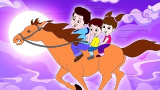 Lakdi ki kathi  लकड़ी की काठी  Popular Hindi Children Songs  Animated Songs by JingleToons [upl. by Screens704]