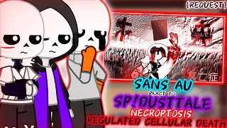 SANS AU REACT TO SPDUSTTALE NECROPTOSIS REGULATED CELLULAR DEATH REQUEST [upl. by Essa]