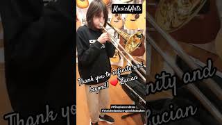 Testing new trombone at MusicampArts [upl. by Ahern]