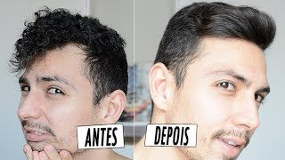 ESCOVA PROGRESSIVA NO CABELO MASCULINO com Passo a Passo [upl. by Mrots131]