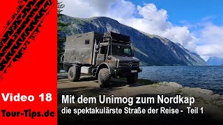 Nr 18  Aursjøvegen Teil 1  die spektakulärste Straße der Reise  UnimogRoadtrip zum Nordkap [upl. by Arnaud]