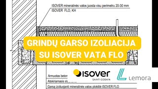 Grindų garso izoliavimas su Isover vata FLO Sužinok kodėl 2 cm plius 2 cm yra lygu 5 cm [upl. by Bittencourt174]