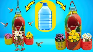 Mira lo que hago con una BOTELLA de PLASTICOComo hacer macetas recicladas con botellas de plástico [upl. by Akinhoj]