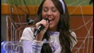 Hannah Montana  singing moments in quotsong sung badquot [upl. by Ahsinod763]