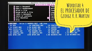 WordStar 4 el procesador de textos retro que utiliza George R R Martin para escribir sus novelas [upl. by Aviv]