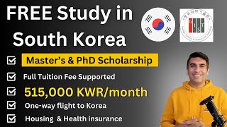 Free Study in South Korea  Fully Funded Scholarship for Masters and PhD  GIST Scholarship 2024 [upl. by Dael]