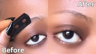 How To Carve Your Eyebrows With Razor Blade  Scanty Eyebrows [upl. by Newlin]