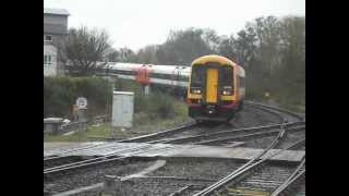 RARE South West Trains Class 158s and a 159 leaving Exeter St Davids 942012 [upl. by Yesmar176]