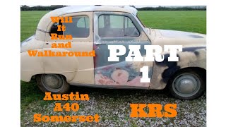 KrustyRustySalvage Austin A40 Somerset Rescue  Will it run and walk around  austin [upl. by Havot]