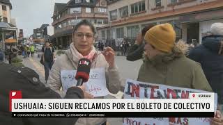 USHUAIA SIGUEN RECLAMOS POR EL BOLETO DE COLECTIVO [upl. by Elyak56]