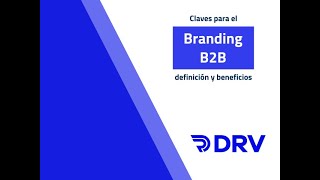 Claves para el Branding B2B definición y beneficios [upl. by Alodie]