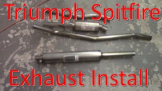 Triumph Spitfire Exhaust System Installation and more  Roundtail Restoration [upl. by Tisdale]