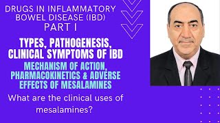 Inflammatory bowel disease Pathophysiology amp Management I Mesalamines [upl. by O'Donovan]