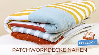 PATCHWORKDECKE nähen ♥ [upl. by Wivinah770]