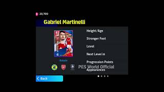 Gabriel Martinelli 👄 efootball2025 [upl. by Hterrag]