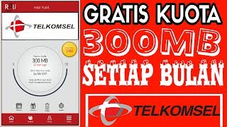 NEW CARA MENDAPATKAN KUOTA GRATIS SETIAP BULAN 300MB DARI TELKOMSEL  APLIKASI ROLI TELKOMSEL [upl. by Nord]