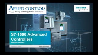 Siemens SIMATIC S71500 Advanced Controllers Webinar [upl. by Shaina942]