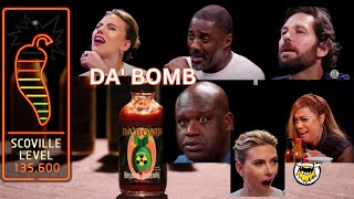 Hot Ones quotDa Bombquot Best Celebrity Reactions  Part 2 [upl. by Hcahsem]