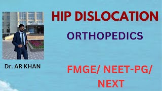 Hip Dislocation  Shoulder dislocation  Anterior Posterior  Orthopedics FMGE NEXT MCI [upl. by Fleisig]