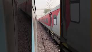 Bhopal Express Vs Agra Intercity Express Parallel Race shortvideo train ytshort railfan viral [upl. by Iam245]