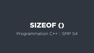 5  Programmation C  sizeof et exercice appliqué [upl. by Aztiraj]