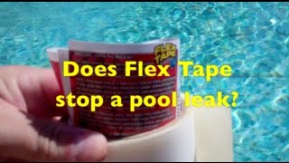 Does Flex Tape work Patched an Intex Pool [upl. by Saks]